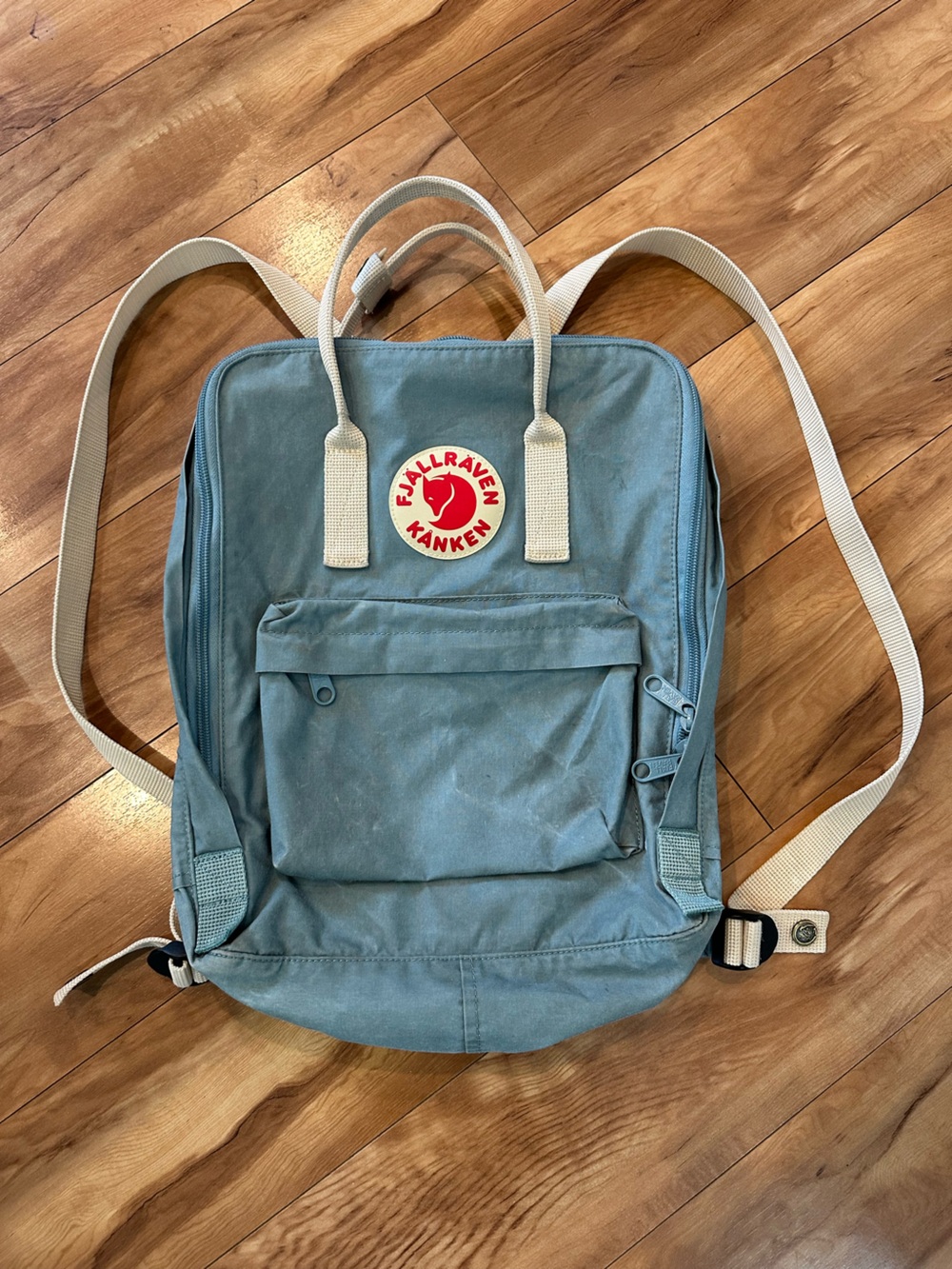 Fjällräven Kånken Classic Backpack Blue Gray Laptop Travel School Bag